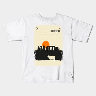 Stonehenge Book Cover Travel Poster Kids T-Shirt